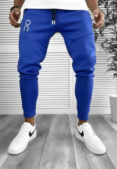 Pantaloni de trening albastri conici 12260 imagine