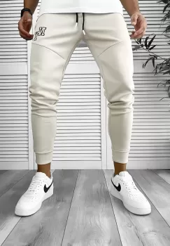 Pantaloni de trening bej 12347 imagine