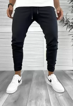 Pantaloni de trening bleumarin conici 12241 imagine