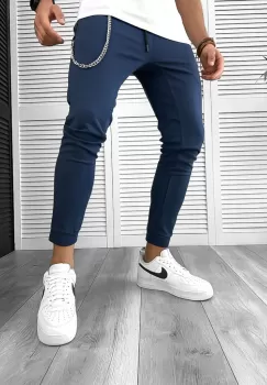 Pantaloni de trening bleumarin conici 12606 113-3.1 imagine