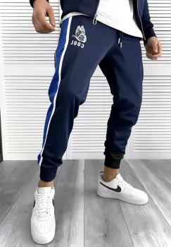 Pantaloni de trening bleumarin conici K086 P20-4.3 imagine