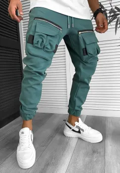 Pantaloni de trening cargo conici Y256 imagine
