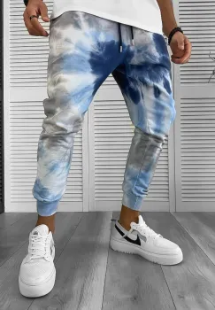 Pantaloni de trening imprimeu conici K022 imagine