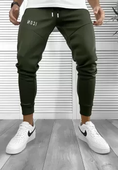 Pantaloni de trening kaki silon conici 12377 imagine