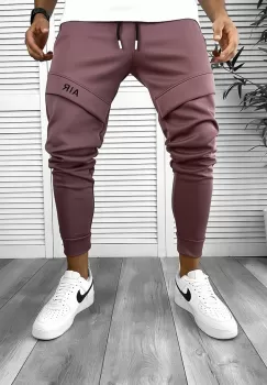 Pantaloni de trening maro conici 12360 D8-3 imagine