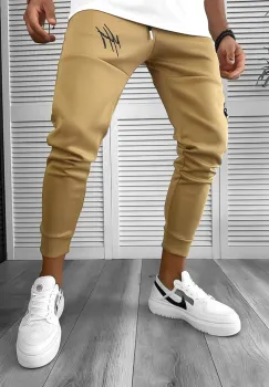 Pantaloni de trening maro silon conici 12378 37-3 imagine
