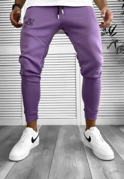 Pantaloni de trening mov conici  DEF774  D2-5.1 imagine