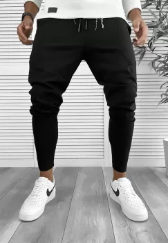 Pantaloni de trening negri 12260 imagine