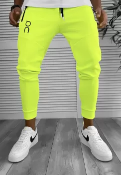Pantaloni de trening neon conici 12260 imagine