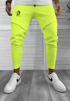Pantaloni de trening neon silon conici 12374 imagine