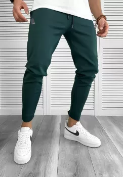 Pantaloni de trening verzi conici 12604 113-4 imagine