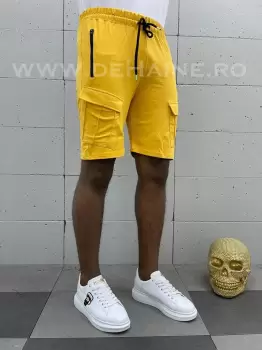 Pantaloni scurti de trening galben B3937 O3-2.1 imagine