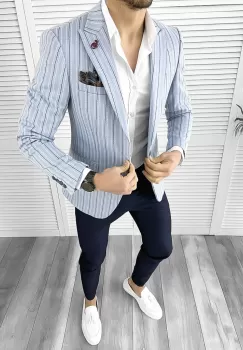 Sacou barbati slim fit 10271 imagine