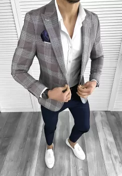 Sacou barbati slim fit 1181 imagine