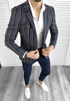 Sacou barbati slim fit 2220 imagine
