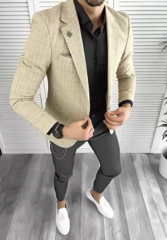 Sacou barbati slim fit 3148 imagine