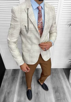 Sacou barbati slim fit 459 imagine