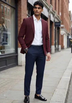 Sacou barbati slim fit 540 imagine