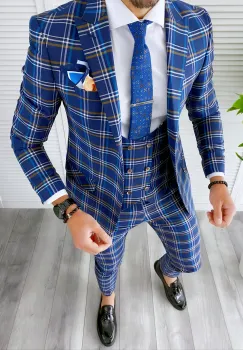 Sacou barbati slim fit A7805 P19-4.2 imagine