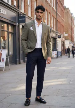 Sacou barbati slim fit b3141 P19-1.2 imagine