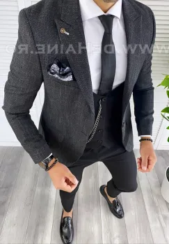 Sacou barbati slim fit B4989 D3-1.4 imagine