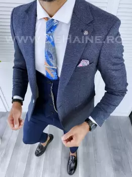 Sacou barbati slim fit B5603 84-4 E imagine