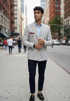 Sacou barbati slim fit ZR 792  P20-1.2 imagine