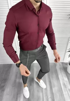 Tinuta barbati smart casual Pantaloni + Camasa 10341 imagine