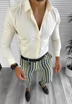Tinuta barbati smart casual Pantaloni + Camasa 12646 E imagine