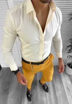 Tinuta barbati smart casual Pantaloni + Camasa 12651 E imagine