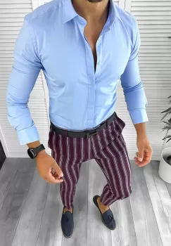 Tinuta barbati smart casual Pantaloni + Camasa 12662 imagine