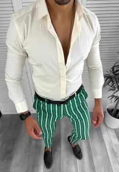 Tinuta barbati smart casual Pantaloni + Camasa 12704 imagine