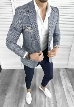 Tinuta barbati smart casual Pantaloni + Camasa + Sacou 10288 imagine