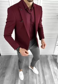 Tinuta barbati smart casual Pantaloni + Camasa + Sacou 10288 imagine