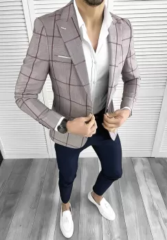 Tinuta barbati smart casual Pantaloni + Camasa + Sacou 10291 imagine