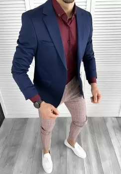 Tinuta barbati smart casual Pantaloni + Camasa + Sacou 10295 imagine