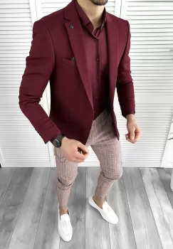 Tinuta barbati smart casual Pantaloni + Camasa + Sacou 10299 imagine