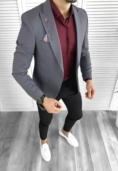 Tinuta barbati smart casual Pantaloni + Camasa + Sacou 10301 imagine