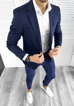Tinuta barbati smart casual Pantaloni + Camasa + Sacou 10508 imagine