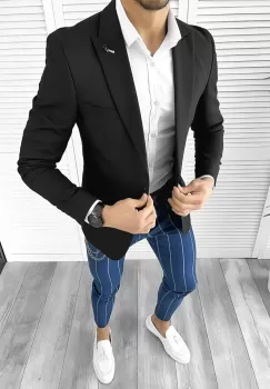 Tinuta barbati smart casual Pantaloni + Camasa + Sacou 10513 imagine