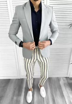 Tinuta barbati smart casual Pantaloni + Camasa + Sacou 10520 imagine