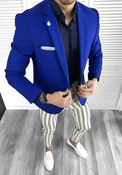 Tinuta barbati smart casual Pantaloni + Camasa + Sacou 10521 imagine