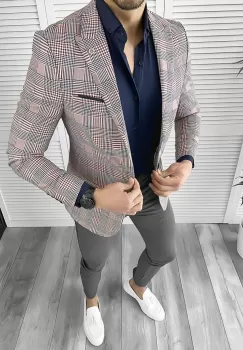 Tinuta barbati smart casual Pantaloni + Camasa + Sacou 10533 imagine