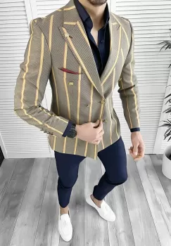 Tinuta barbati smart casual Pantaloni + Camasa + Sacou 10540 imagine