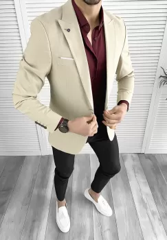 Tinuta barbati smart casual Pantaloni + Camasa + Sacou 10560 imagine