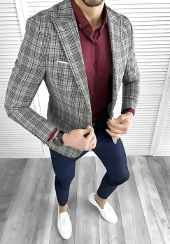 Tinuta barbati smart casual Pantaloni + Camasa + Sacou 10564 imagine