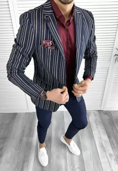 Tinuta barbati smart casual Pantaloni + Camasa + Sacou 10567 imagine