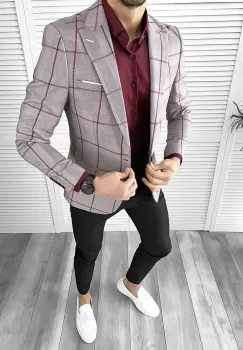 Tinuta barbati smart casual Pantaloni + Camasa + Sacou 10569 imagine