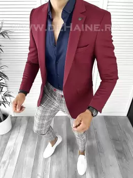 Tinuta barbati smart casual Pantaloni + Camasa + Sacou B8443 imagine