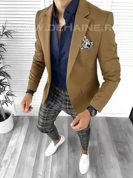 Tinuta barbati smart casual Pantaloni + Camasa + Sacou B8444 imagine